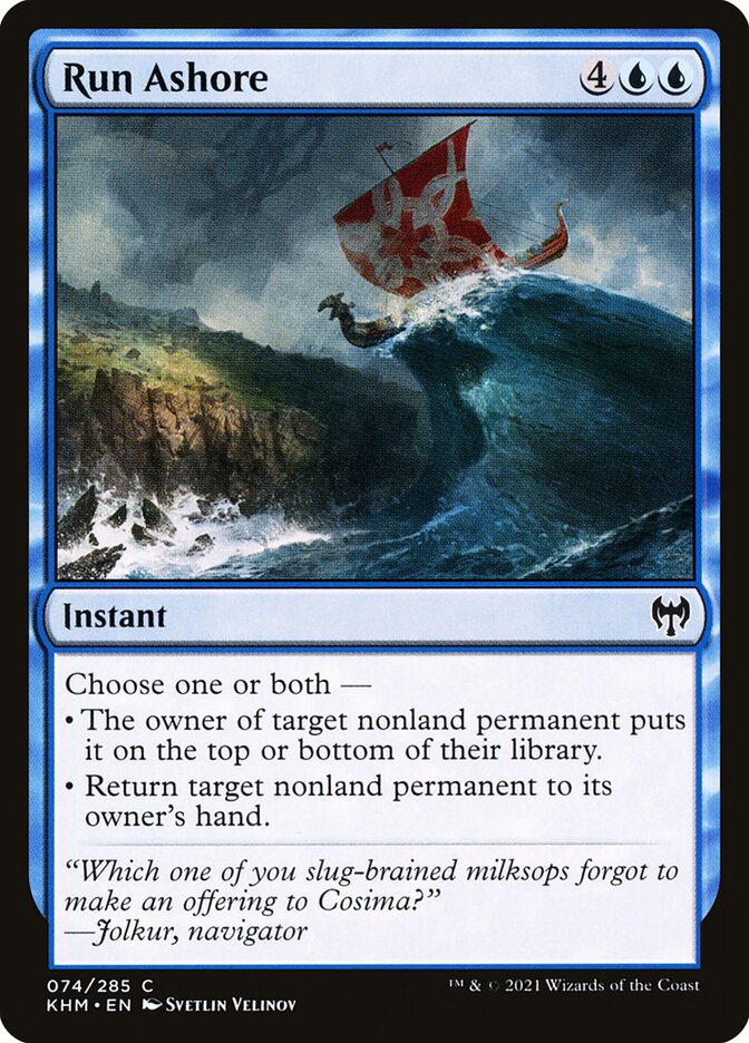 Run Ashore card front