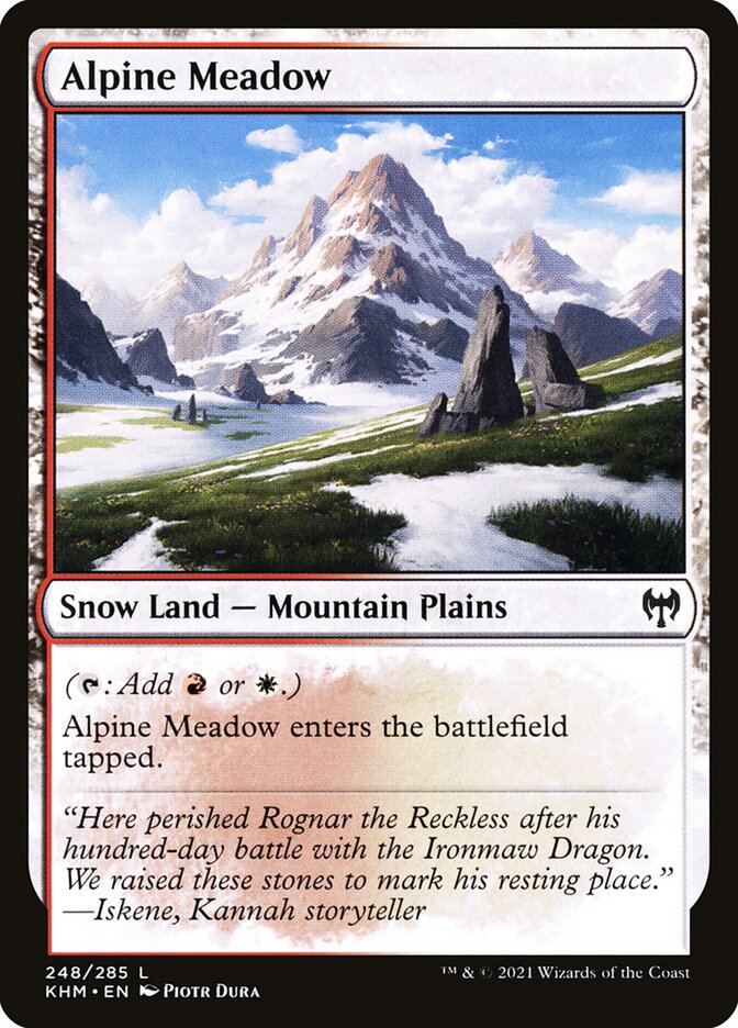 Alpine Meadow card front
