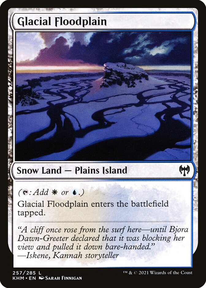 Glacial Floodplain card front
