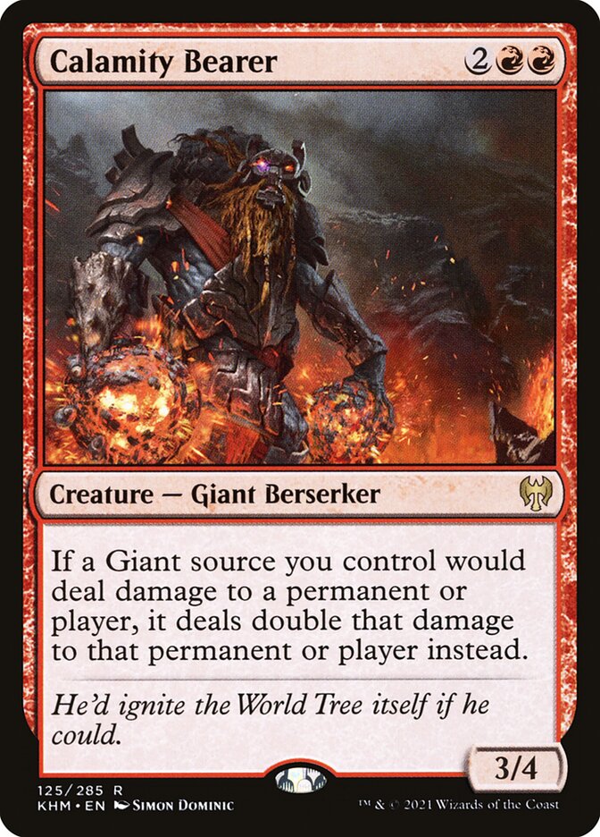 Calamity Bearer card front