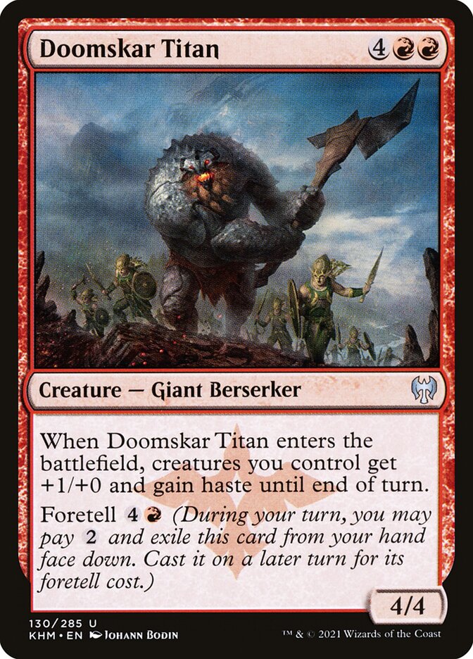 Doomskar Titan card front