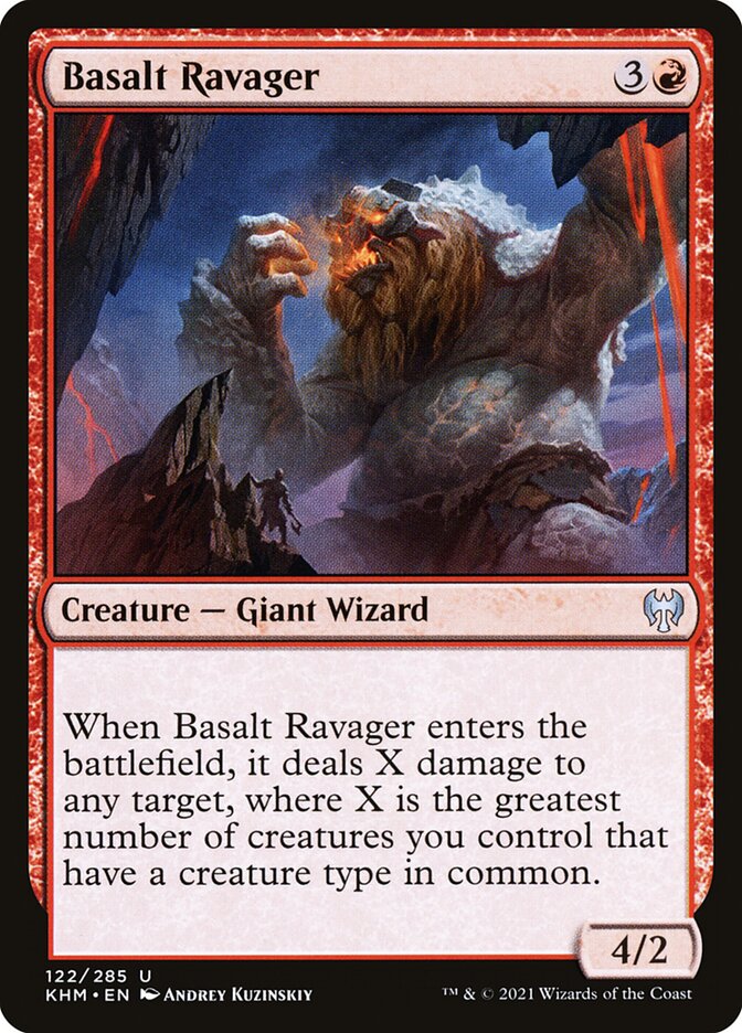 Basalt Ravager card front
