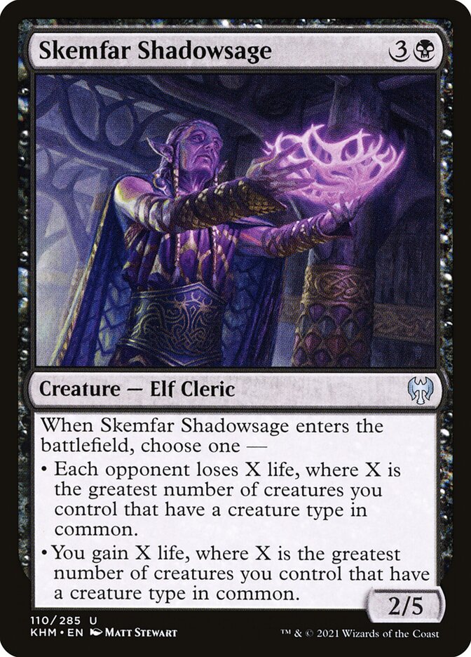 Skemfar Shadowsage card front