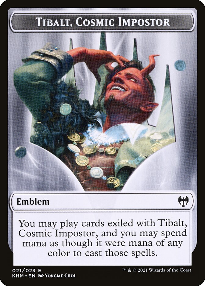 Tibalt, Cosmic Impostor Emblem card front