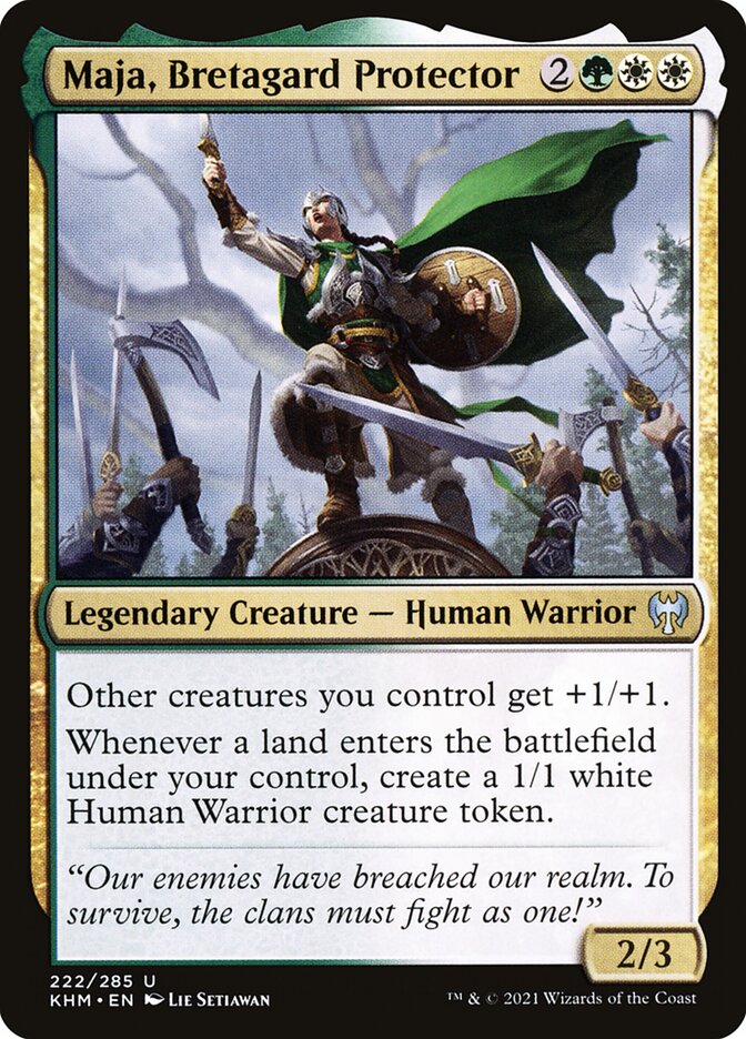 Maja, Bretagard Protector card front