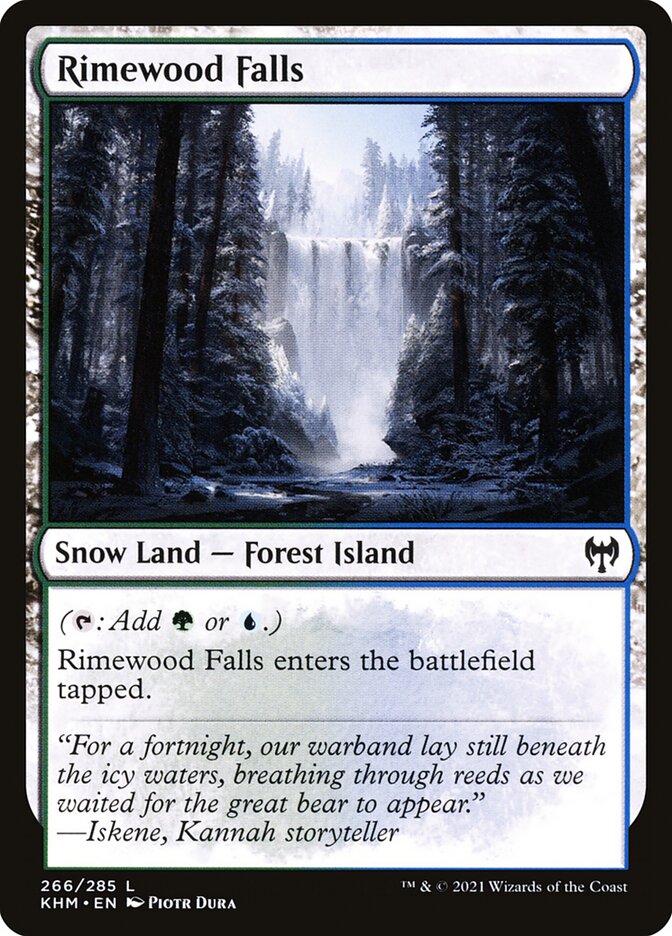Rimewood Falls card front