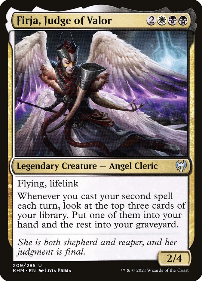 Firja, Judge of Valor card front