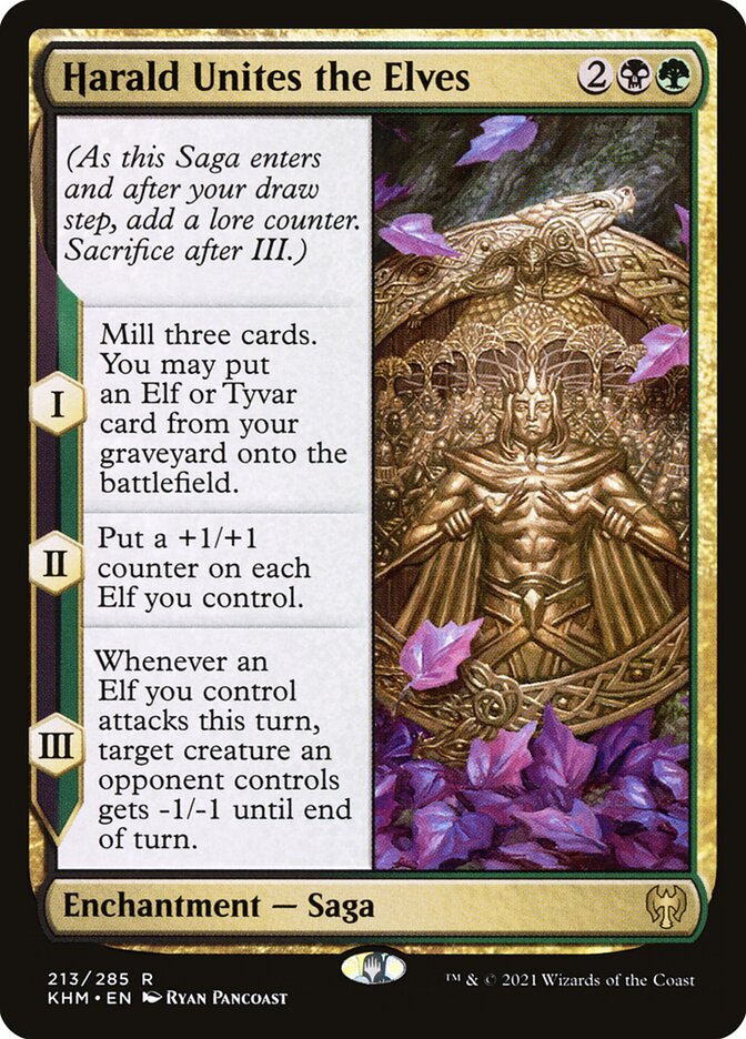 Harald Unites the Elves card front