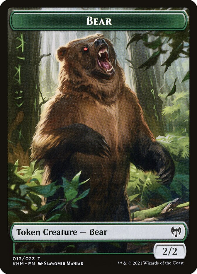 Bear card front
