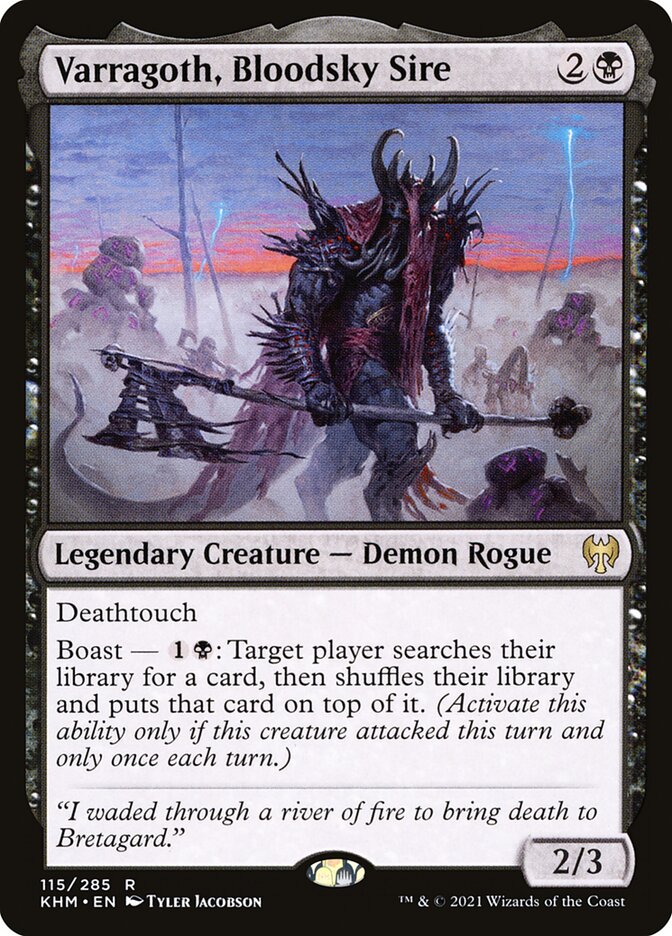 Varragoth, Bloodsky Sire card front