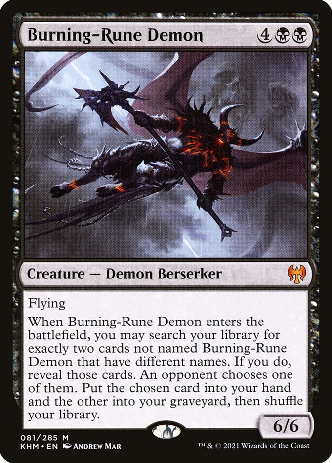 Burning-Rune Demon card front