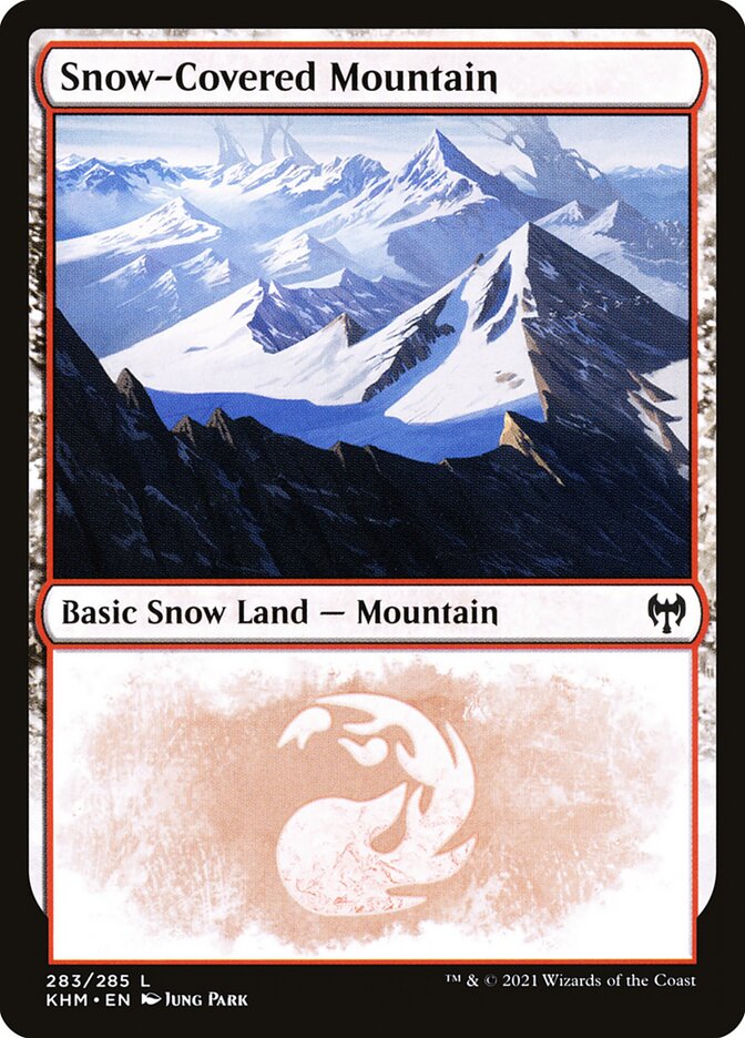 Snow-Covered Mountain card front