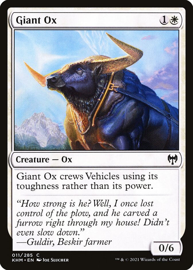Giant Ox card front