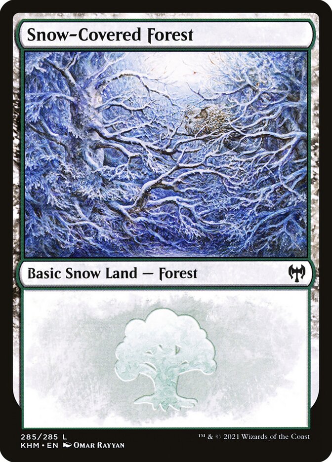 Snow-Covered Forest card front