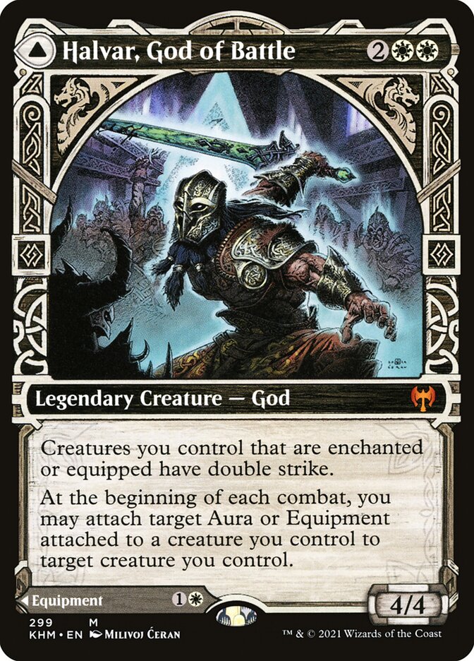 Halvar, God of Battle card front