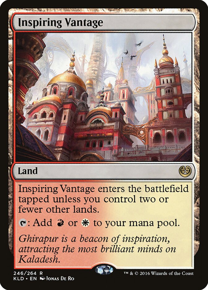 Inspiring Vantage card front