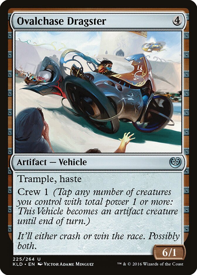 Ovalchase Dragster card front
