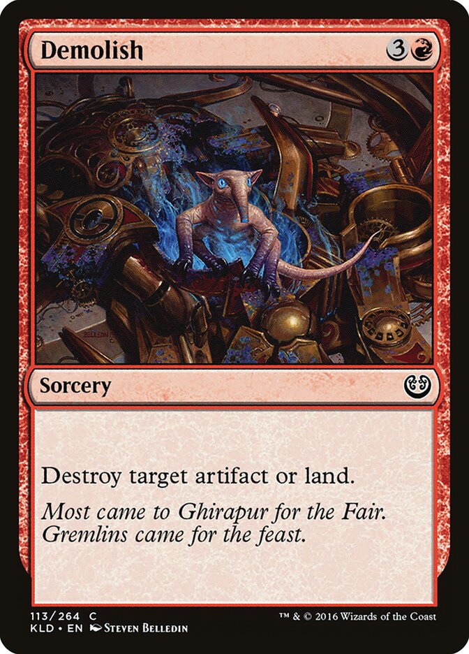 Demolish card front