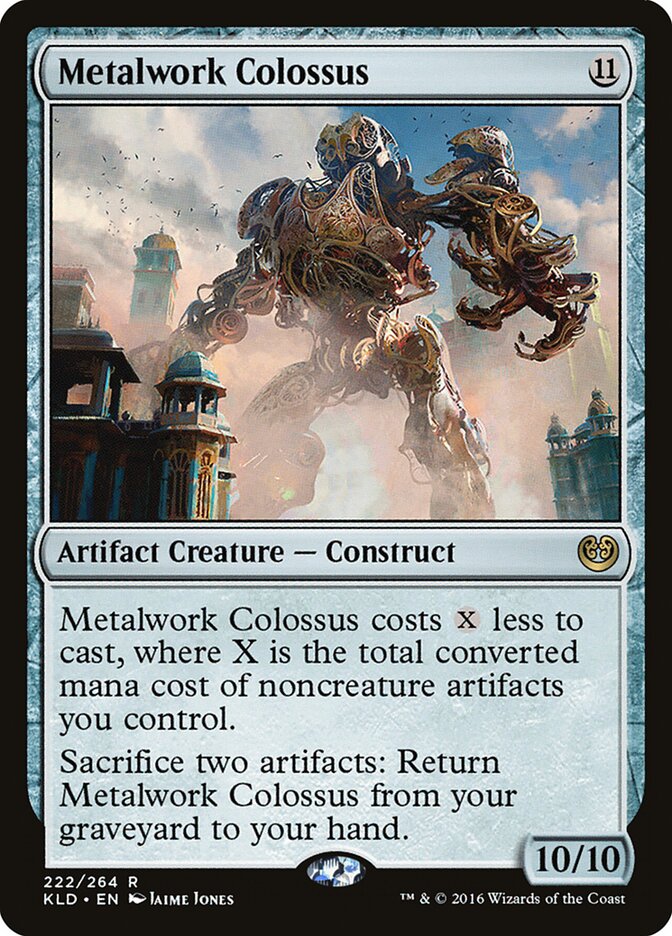 Metalwork Colossus card front