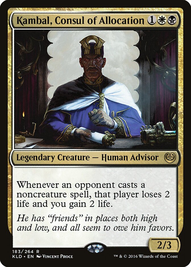 Kambal, Consul of Allocation card front