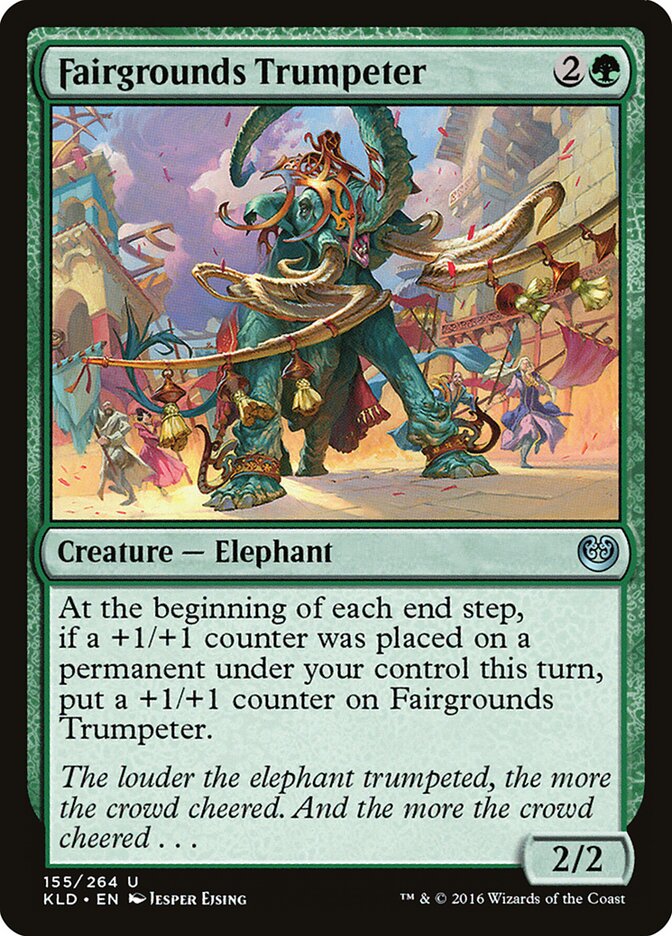 Fairgrounds Trumpeter card front