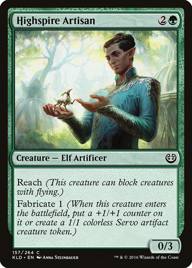 Highspire Artisan card front
