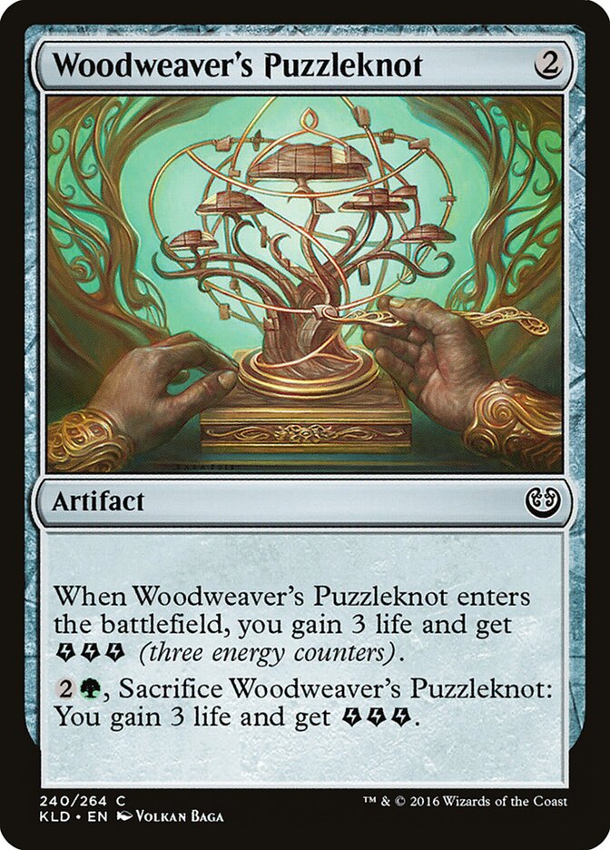 Woodweaver's Puzzleknot card front