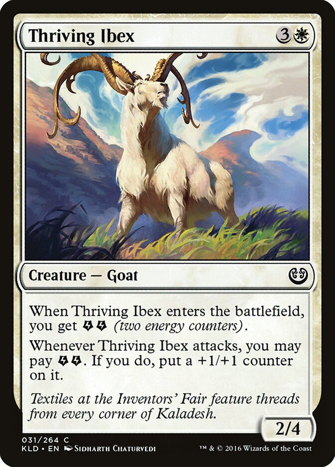 Thriving Ibex card front
