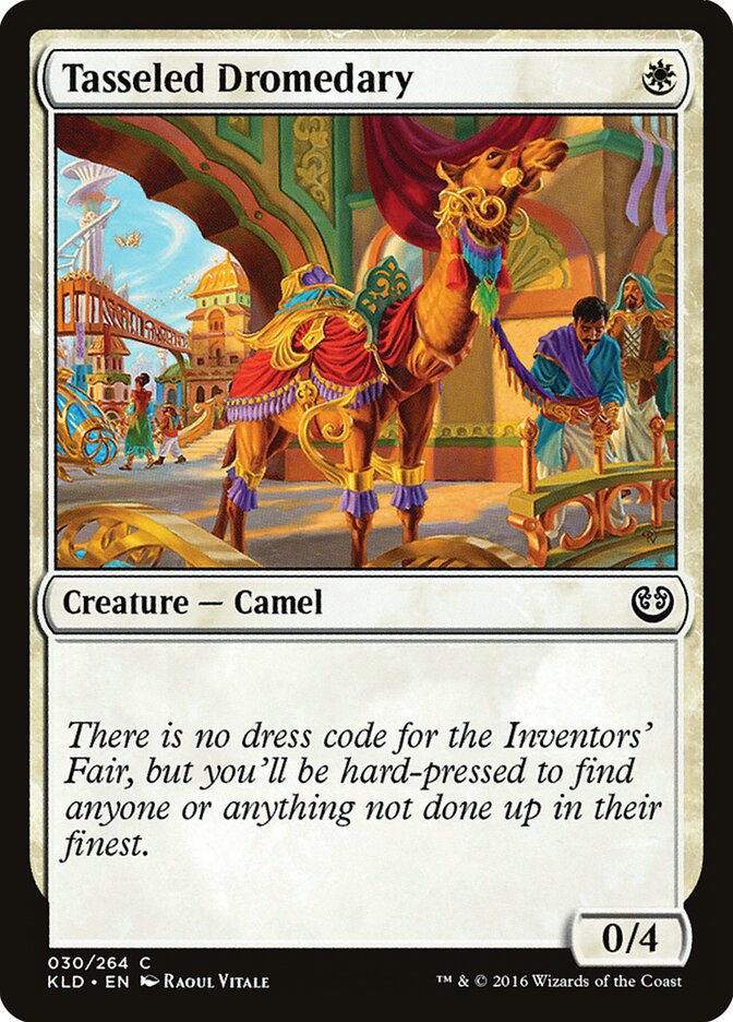 Tasseled Dromedary card front