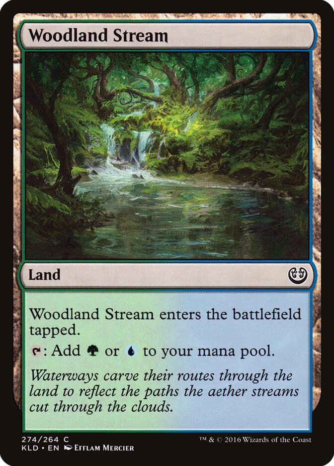 Woodland Stream card front