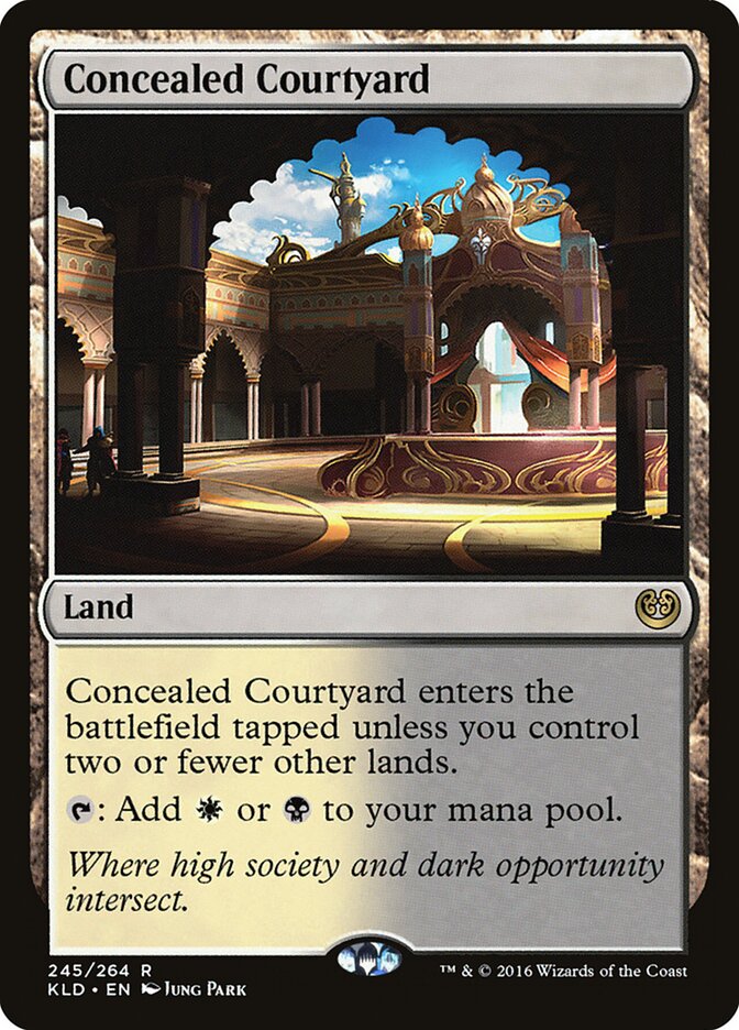 Concealed Courtyard card front