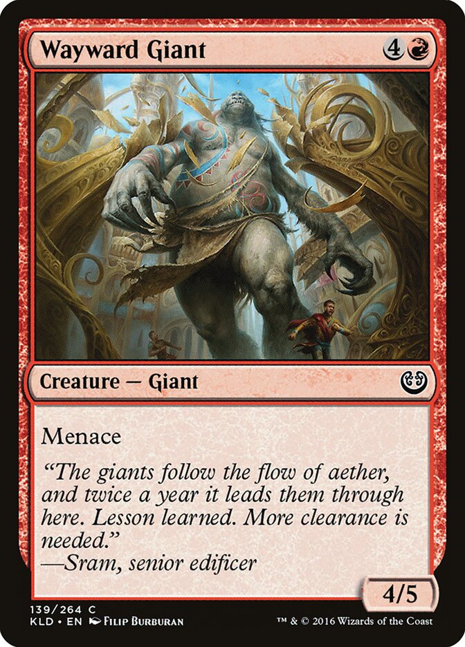 Wayward Giant card front