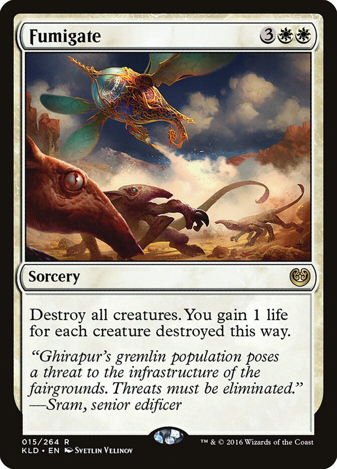 Fumigate card front
