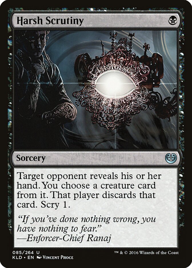 Harsh Scrutiny card front