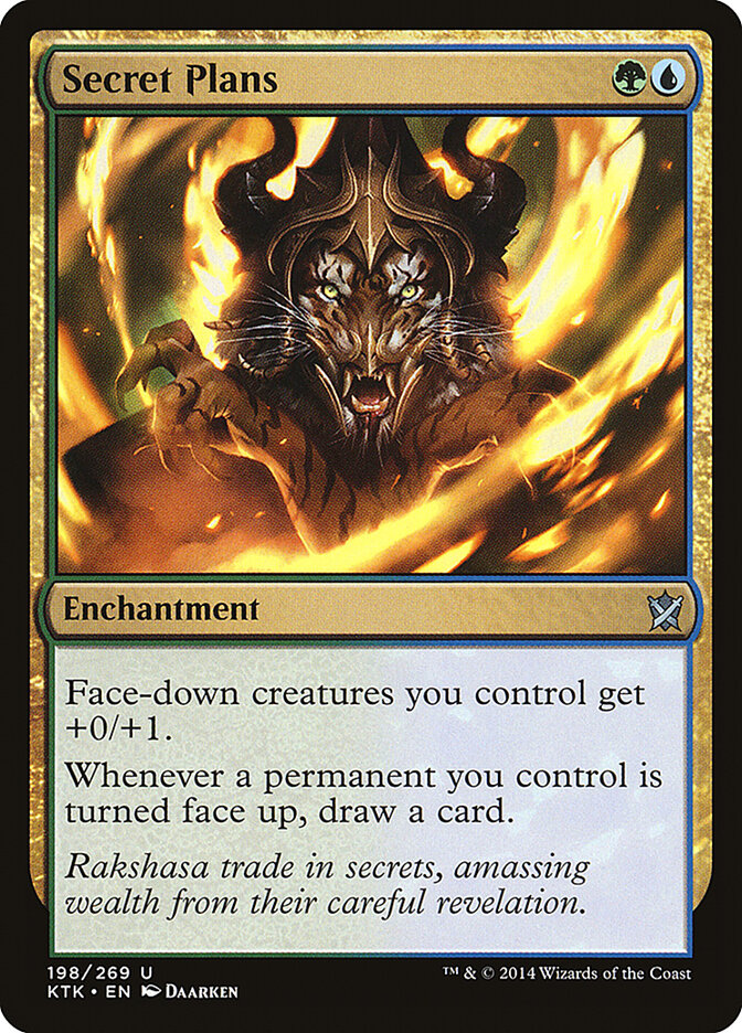 Secret Plans card front