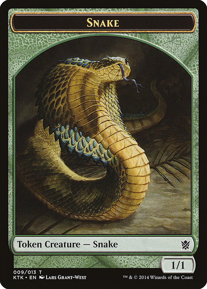 Snake card front