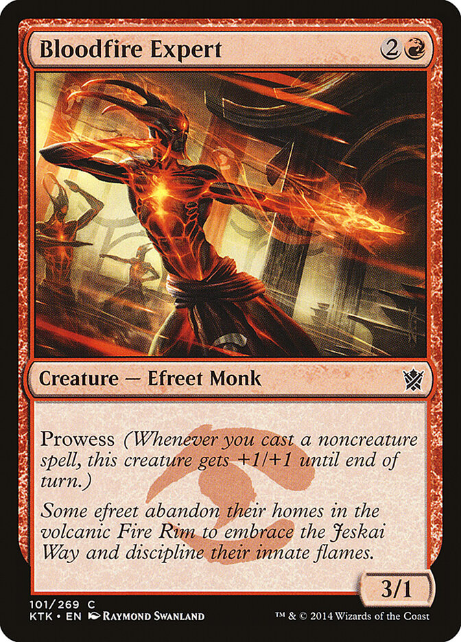 Bloodfire Expert card front