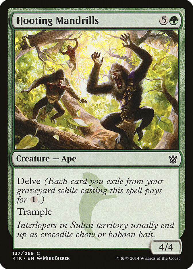 Hooting Mandrills card front