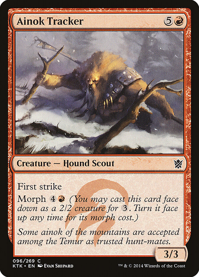 Ainok Tracker card front