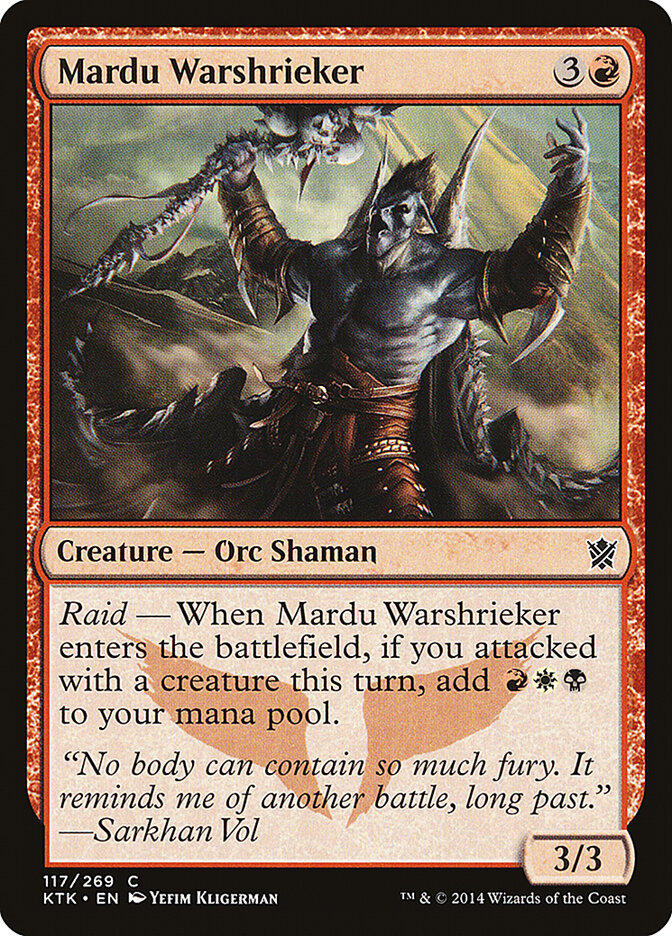 Mardu Warshrieker card front