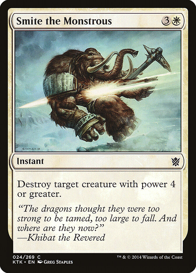Smite the Monstrous card front