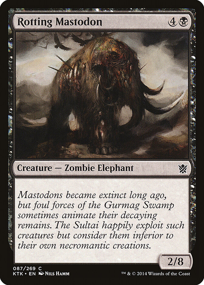 Rotting Mastodon card front