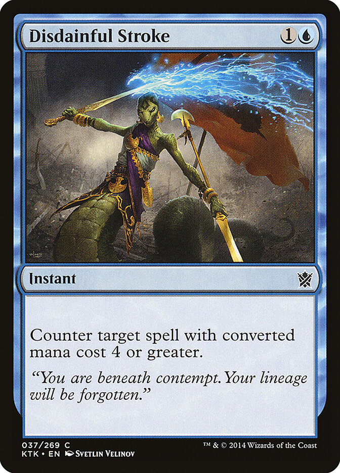 Disdainful Stroke card front