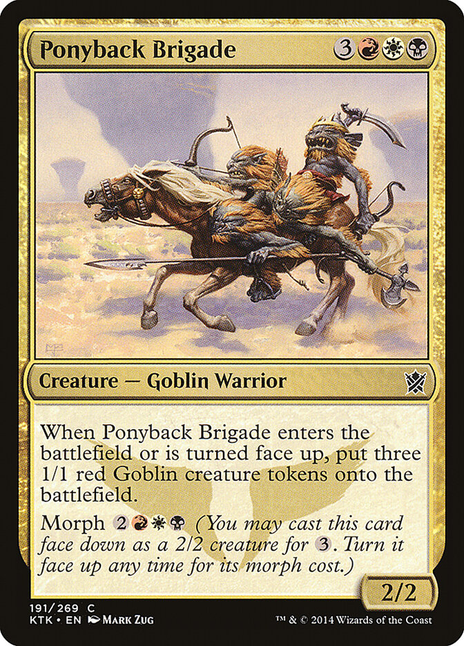Ponyback Brigade card front