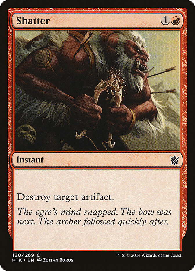 Shatter card front