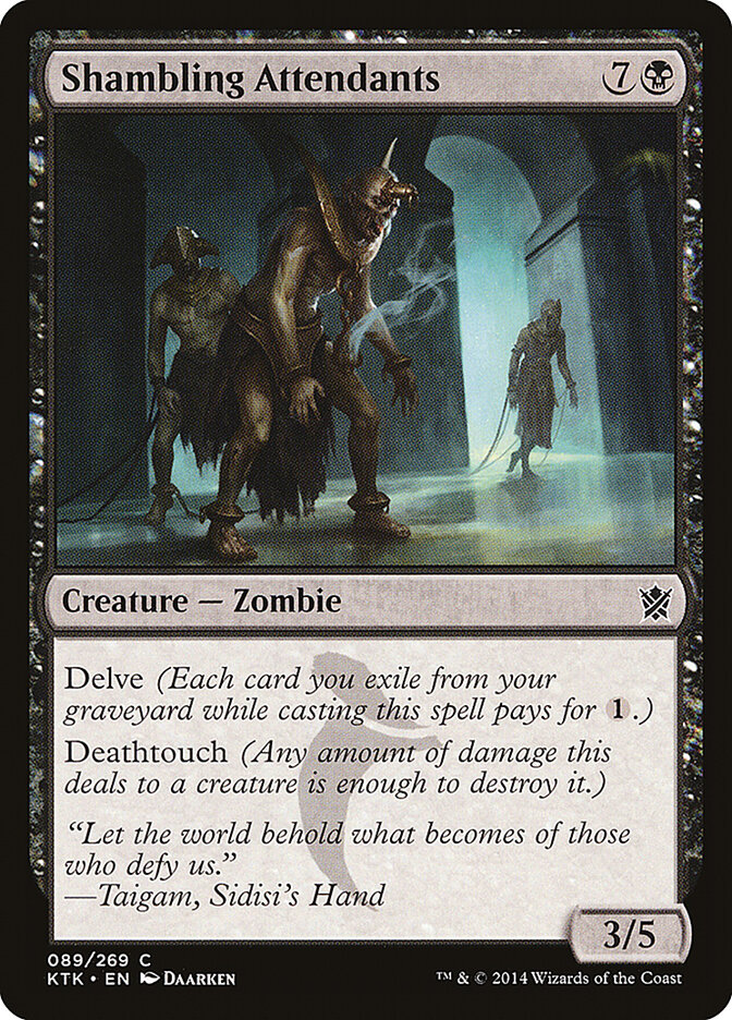 Shambling Attendants card front