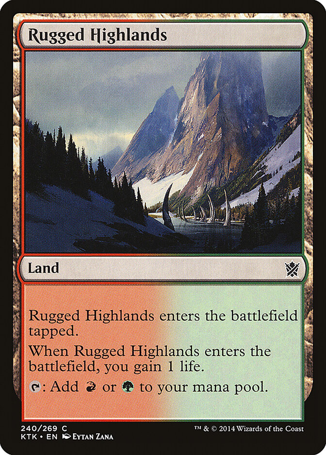 Rugged Highlands card front