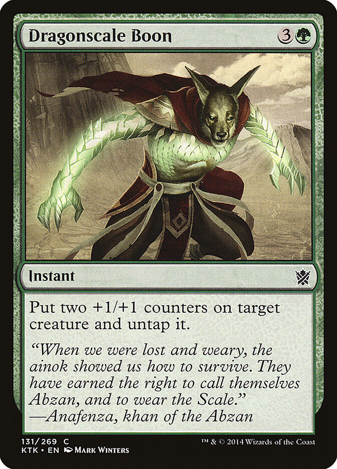 Dragonscale Boon card front