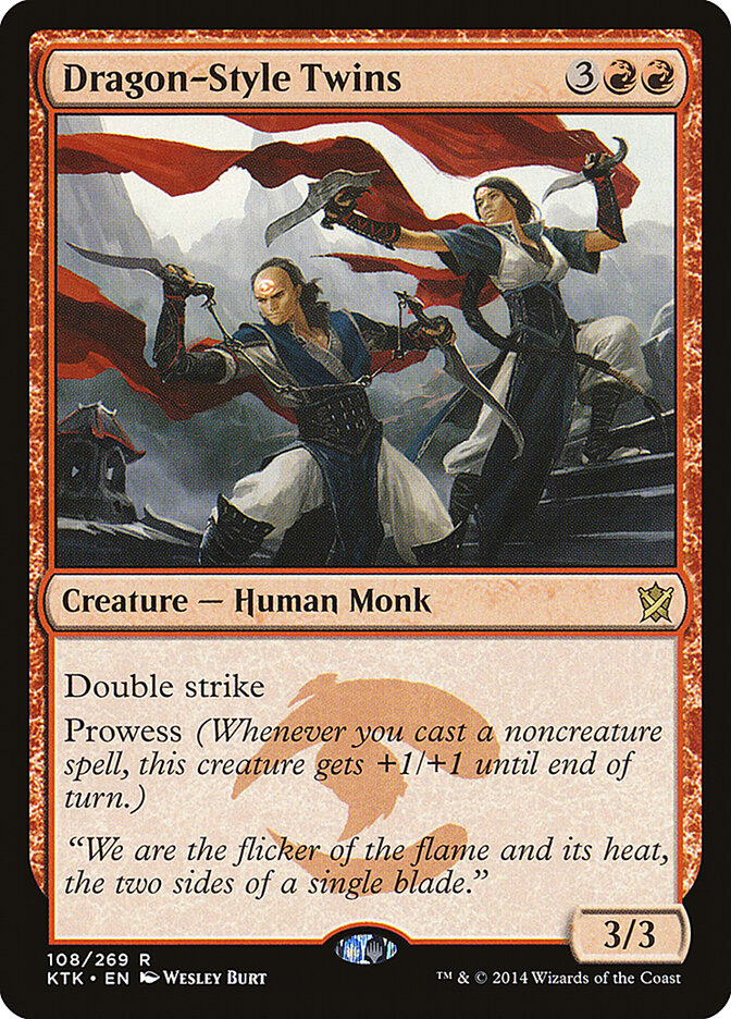 Dragon-Style Twins card front