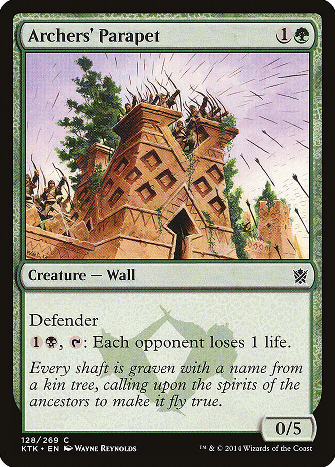 Archers' Parapet card front